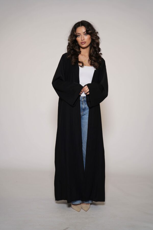 Sweene Abaya Kimono – Elegantes Schwarz für zeitlosen Stil - Image 4