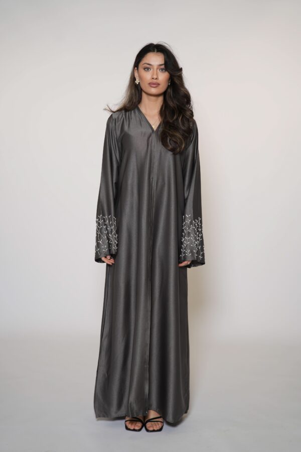 Sweene Mira Abaya – Edles Anthrazit für modernen, stilvollen Look - Image 3