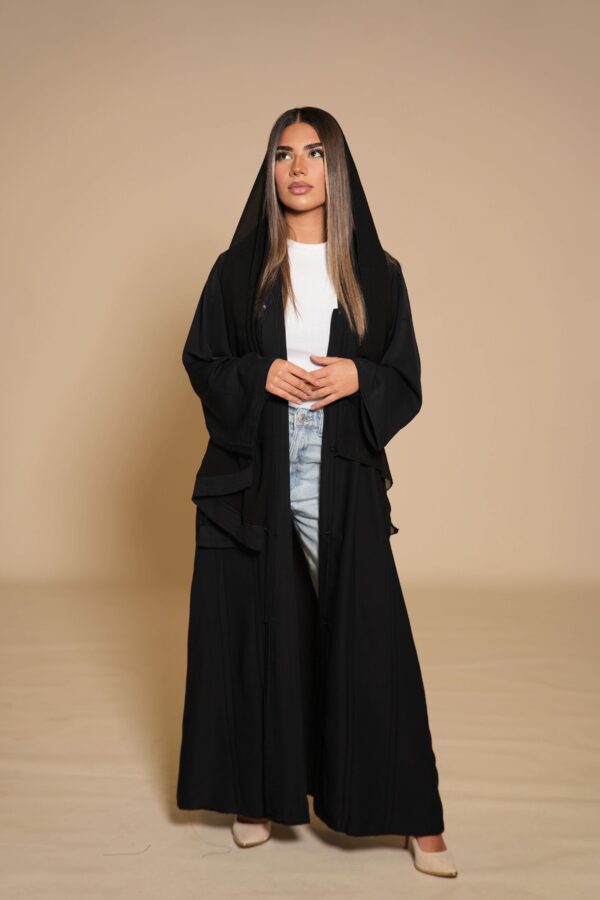 Sweene Abaya Kimono – Elegantes Schwarz für zeitlosen Stil - Image 7