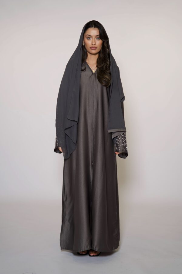 Sweene Mira Abaya – Edles Anthrazit für modernen, stilvollen Look - Image 5