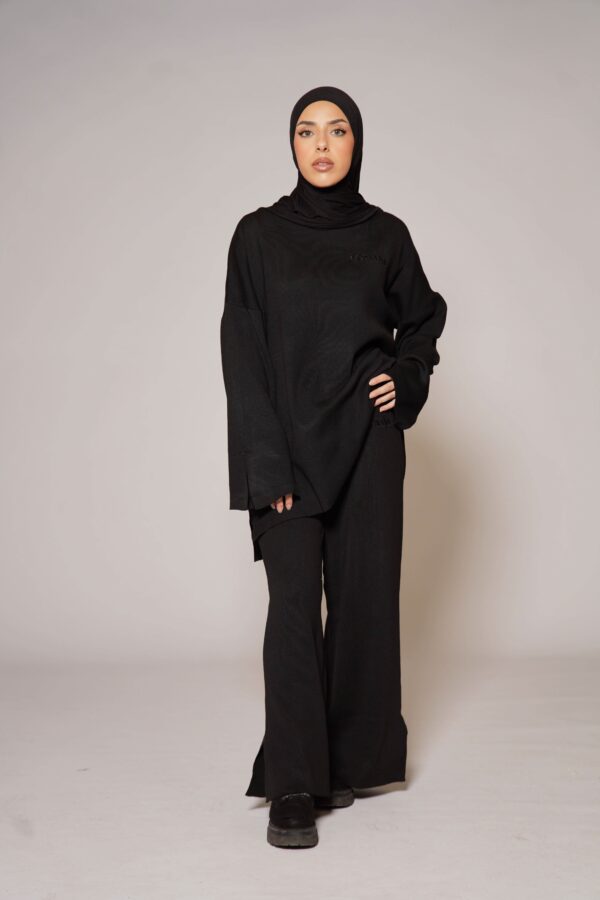 Sweene Signature Cotton Set – Klassisches Schwarz für stilvollen Komfort - Image 2