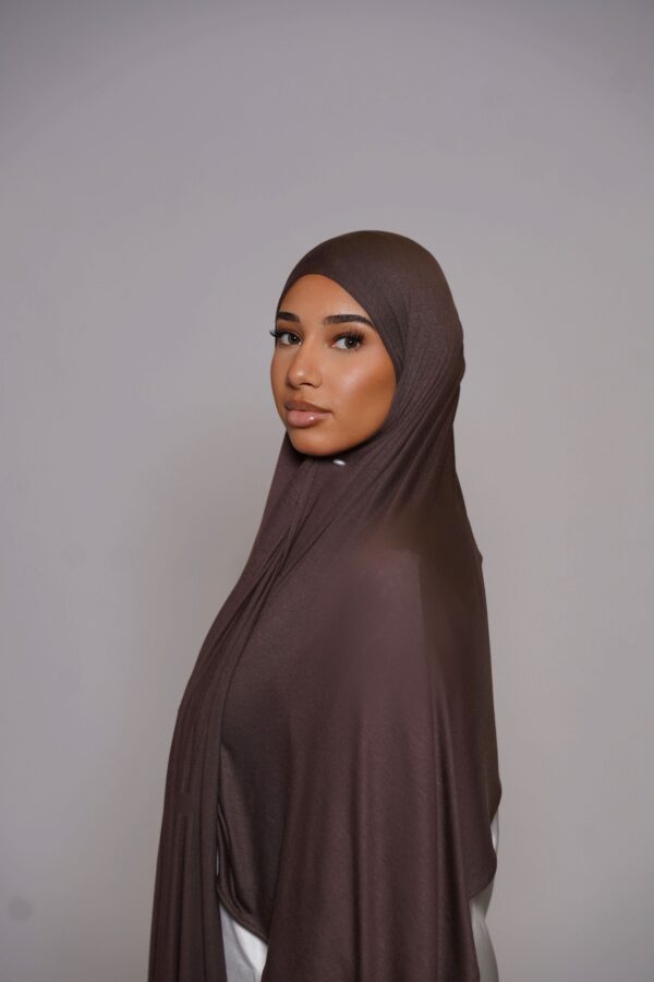 Sweene Bamboo Jersey – Weiches Design in Espresso Braun - Image 2