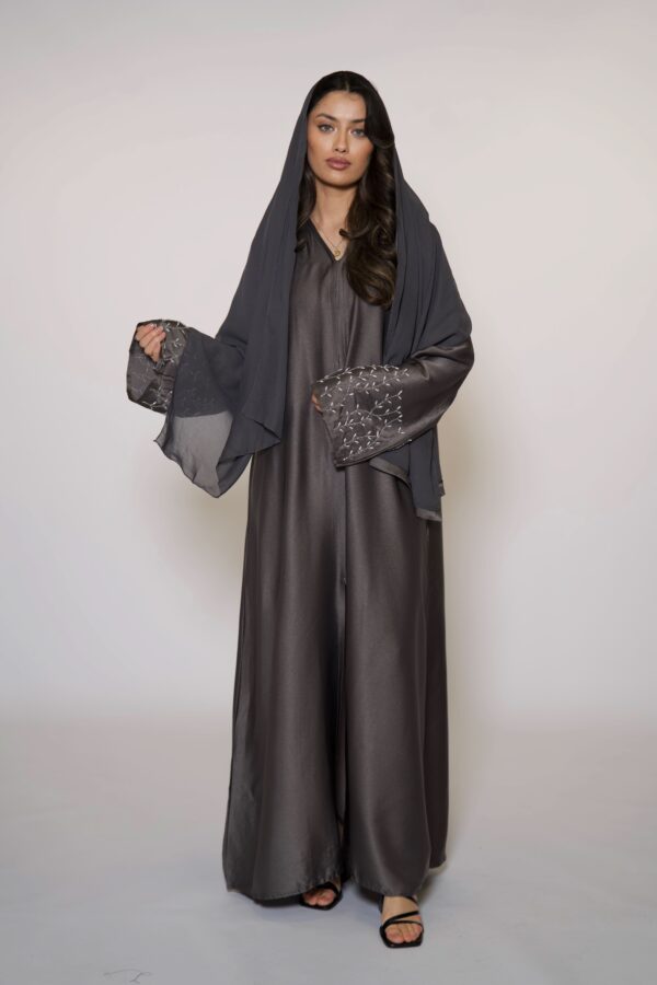 Sweene Mira Abaya – Edles Anthrazit für modernen, stilvollen Look - Image 6